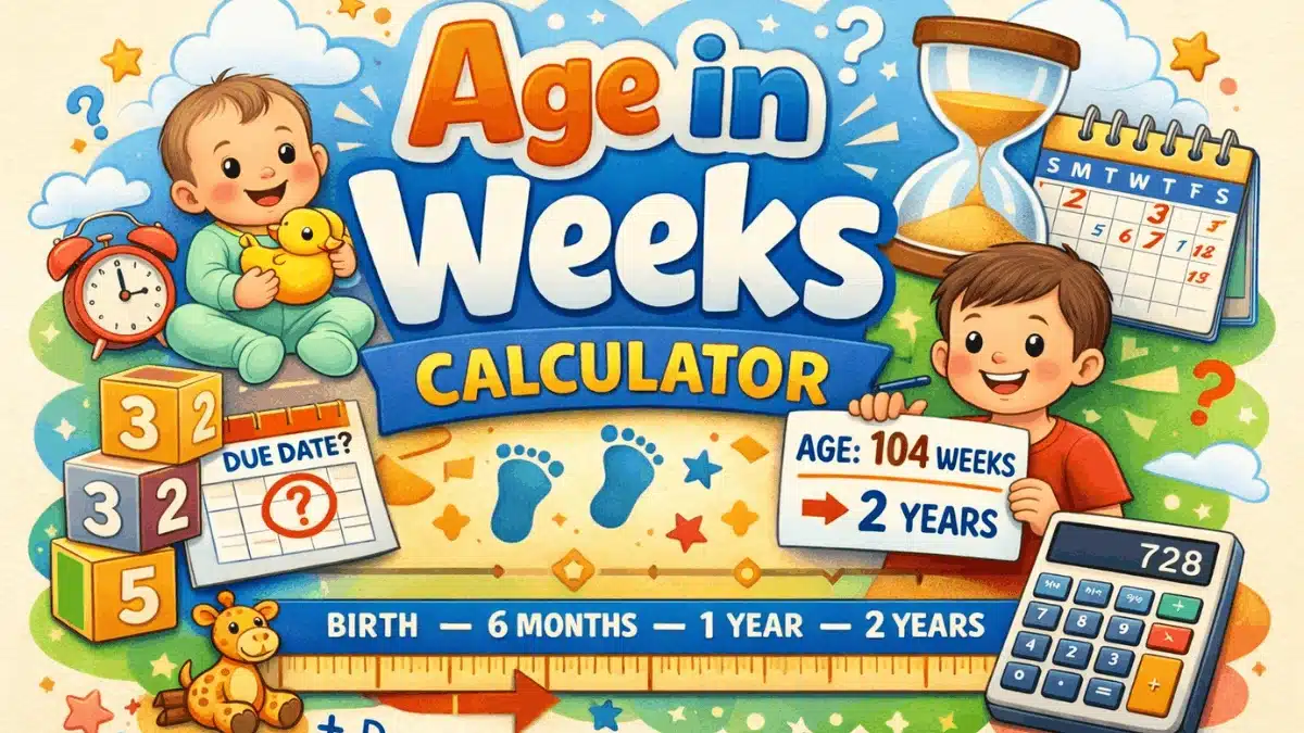 age in weeks calculator