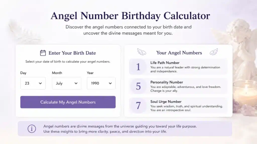 angel number birthday calculator
